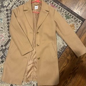Gap camel dad coat extra small like new